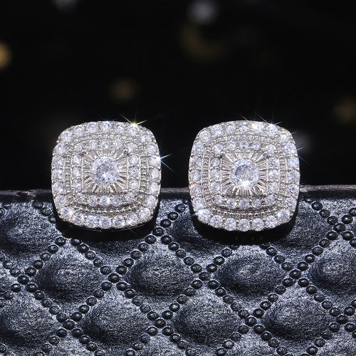 Velusia Halo Stud Earrings